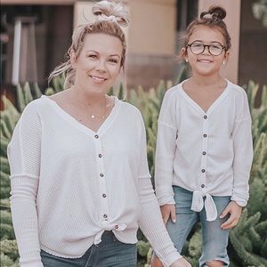 Urban outfitters dolman button tie Henley